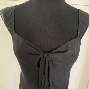 Y2K VS 2004 Black Mesh Cami With Matching Panties. (S)